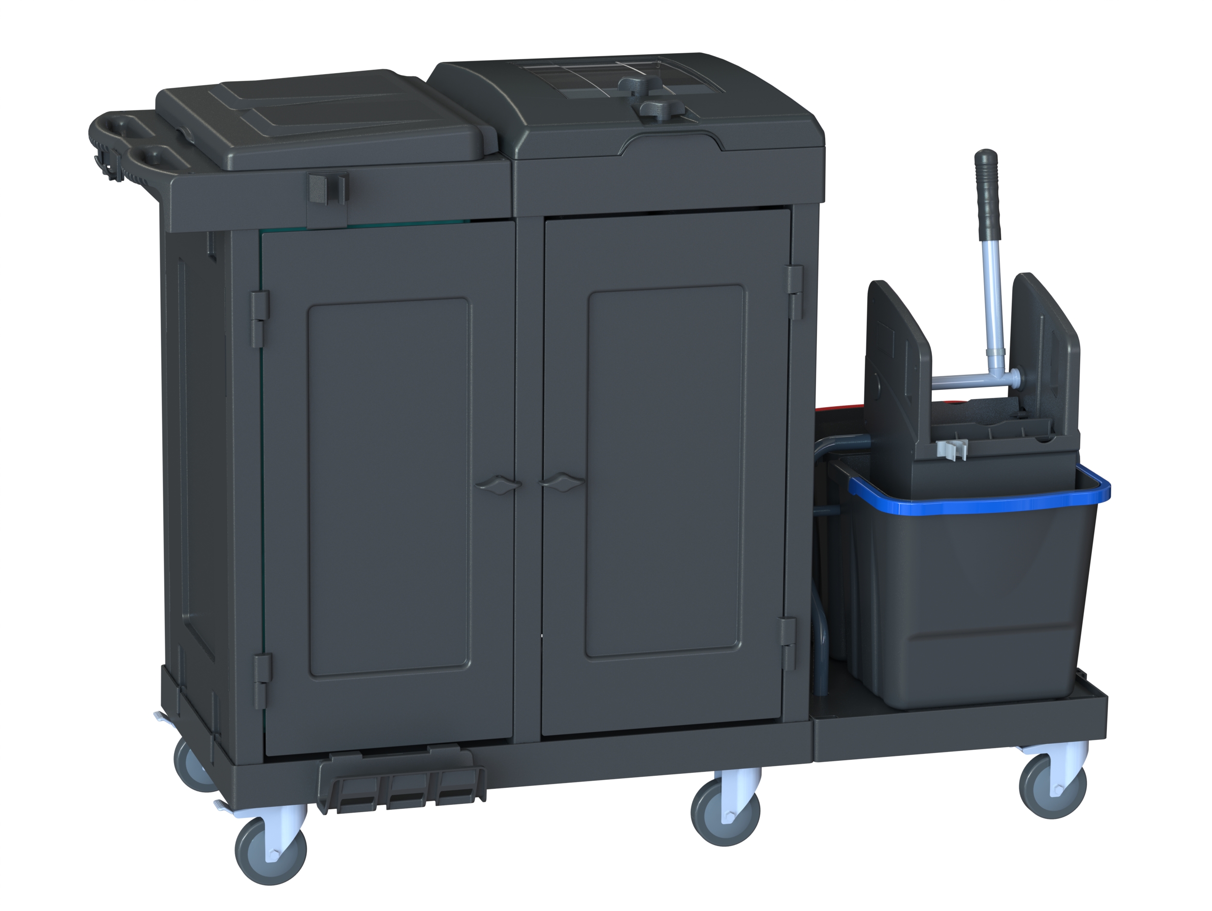 arcora-ecoblack-750-chariot-m-nage-recycl-double-seau image 2