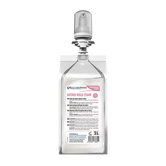 alcornordeman-soins-personnels-satino-mousse-douce-savon-1l-sans-parfum image 1