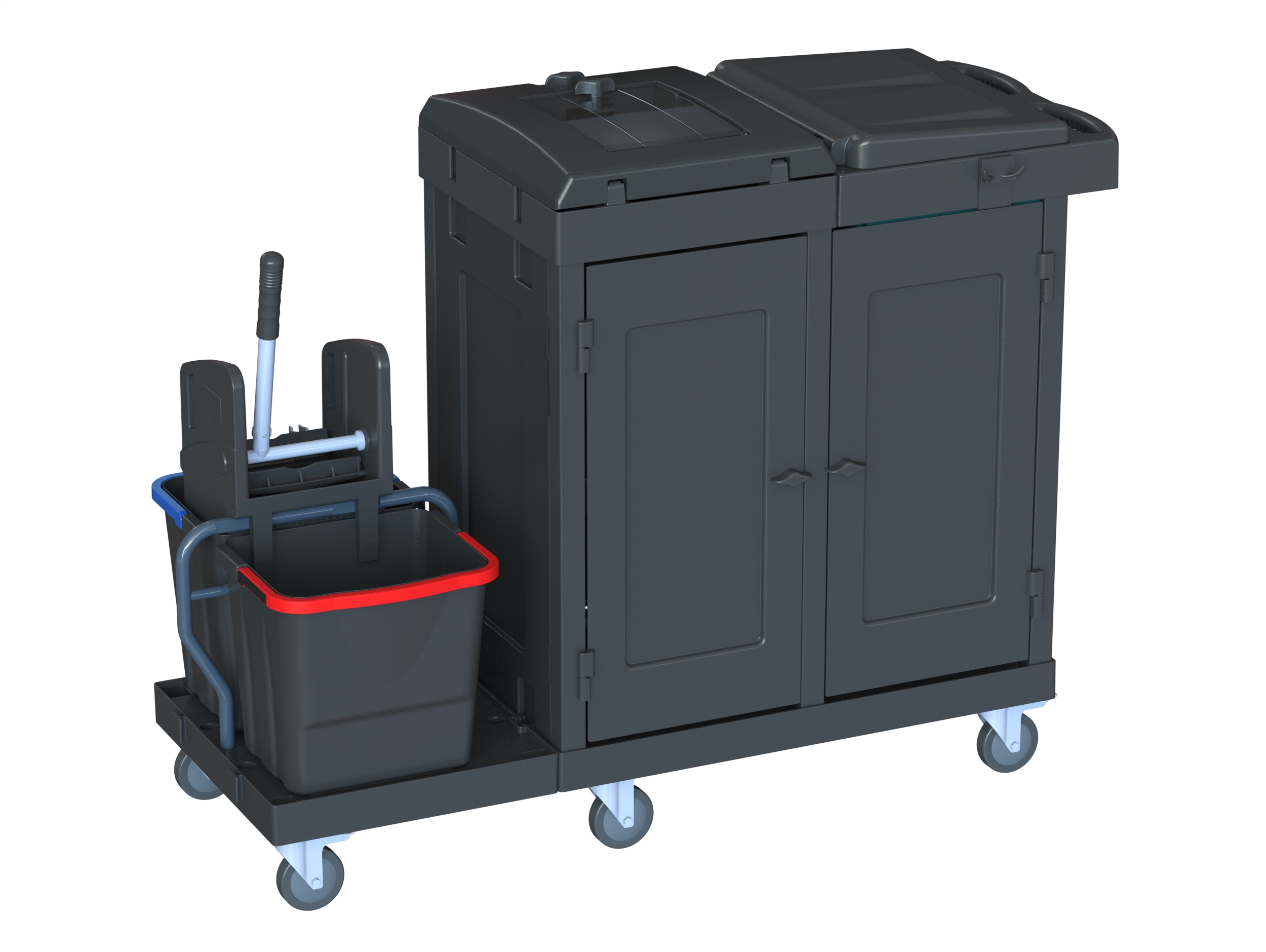 arcora-ecoblack-750-chariot-m-nage-recycl-double-seau image 3